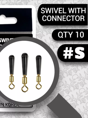 Адаптер для поплавков Big Fish Gear swivel  with connector S (10 шт.)