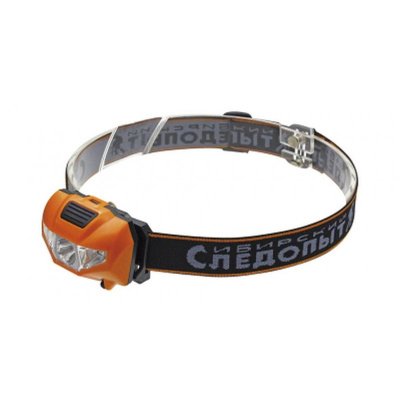 Фонарь налобный "СИБИРСКИЙ СЛЕДОПЫТ-Кварк", 1 COB + 2 LED, 3хААА