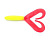 Твистер YAMAN PRO Loop-Two, р.2 inch, цвет  #06 - Chartreuse/red (уп.10 шт)