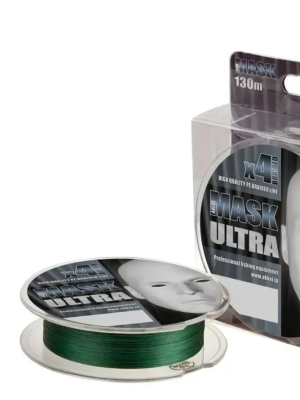Шнур плетеный AKKOI Mask Ultra 0.10 мм (130 м) dark-green