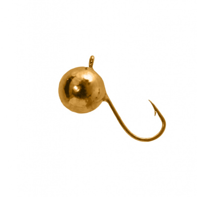 Мормышка вольфрам "LumiCom" Дробинка с ушком Ф3.5 золото