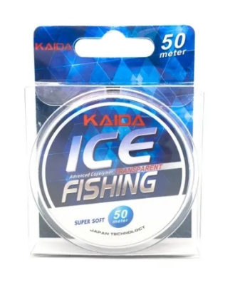 Леска "KAIDA" ICE Fishing прозрачная 50 м 0,128 мм