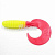 Твистер YAMAN PRO Spiral, р.2.5 inch, цвет #06 - Chartreuse red tail (уп.10 шт)