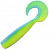 Твистер YAMAN Lazy Tail Shad, р.7 inch цвет #18 - Ice Chartreuse (уп. 3 шт.)