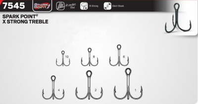 Крючки VMC 7545 BN (5шт) № 4