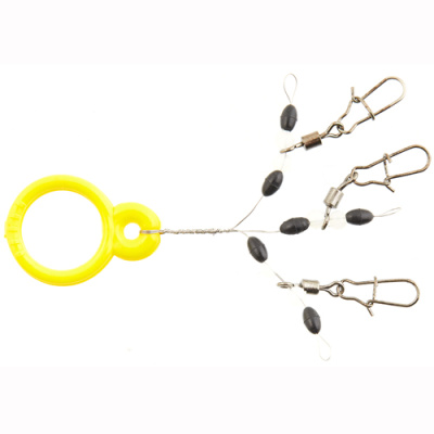 Вертлюг с застежкой и стопор. "Feeder Concept" 3шт FC905-002L