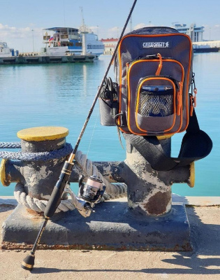 Сумка рыболовная "СЛЕДОПЫТ" Street Fishing MultiLock Pocket, 16х19х24 см, цв. серый