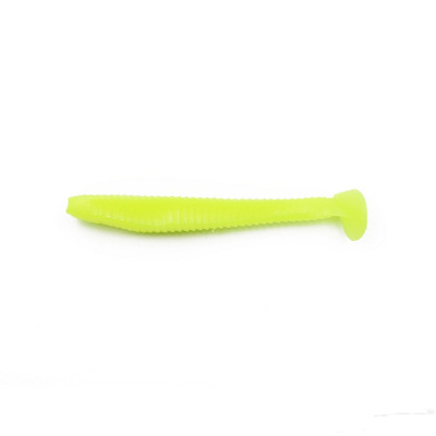 Виброхвост YAMAN Flatter Shad, р.5 inch, цвет #02 - Chartreuse (уп. 4 шт.)