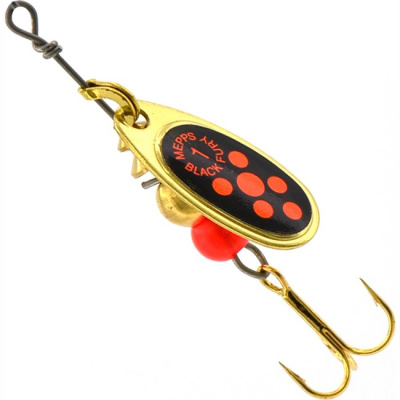 Блесна "MEPPS" Comet Black Fury №1 OR G 3.5 гр. 