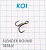Крючок KOI "SLENDER ROUND TREBLE", размер 16 (INT), цвет BN, тройник (5 шт.)