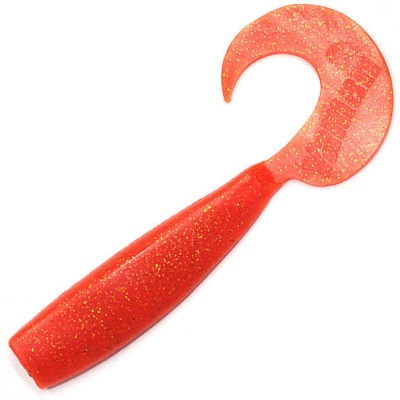 Твистер YAMAN Lazy Tail Shad, р.7 inch цвет #03 - Carrot gold flake (уп. 3 шт.)