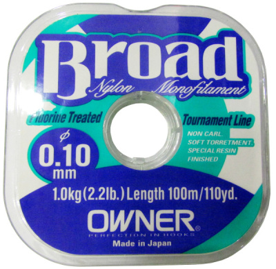 Леска "OWNER" Broad 0.10 100м