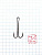 Крючок KOI "DOUBLE HOOK", размер 4 (INT), цвет BN, двойник (10 шт.)