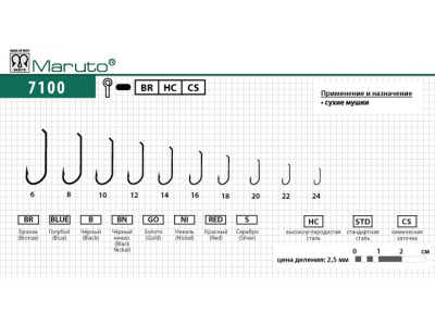 Крючок "MARUTO" 7100BR №10 (10шт)