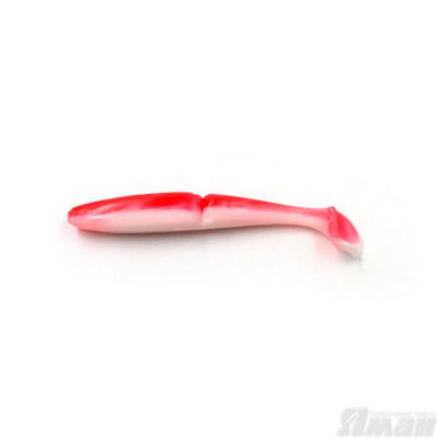Виброхвост YAMAN Mamura, р.5 inch, цвет #27 - Red White (уп. 4 шт.)