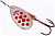 Блесна "MEPPS" Aglia Decoree PTS №3 Silver/Red 6.5 гр.
