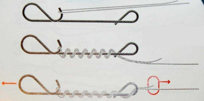 Безузловая застежка Namazu WRAPPING SNAP, цв. BN, р. L, test-15 кг (уп.10 шт)