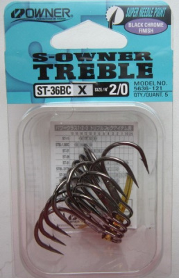 Крючок-тройник "OWNER" ST-36BC-2/0 (5636) 5шт