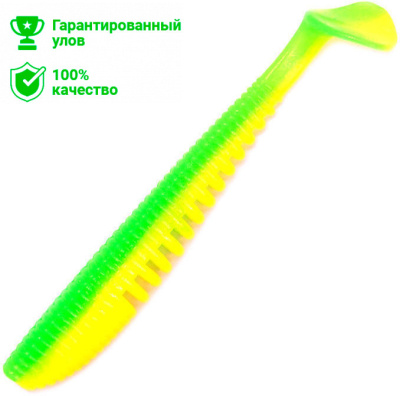 Виброхвост "KOSADAKA" Awaruna 100 5шт AWA-100-YFG