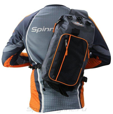 Сумка-рюкзак рыболовная "СЛЕДОПЫТ" Sling Shoulder Bag, 44х24х17 см, цв. серый