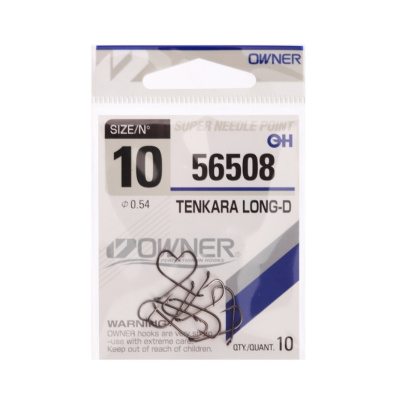 Крючок OWNER 56508 Tenkara Long-D №10 (10 шт.)