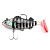 Приманка оснащенная Namazu PVC Perch, L-80 мм, 19 г, цвет 01 (2 шт.)