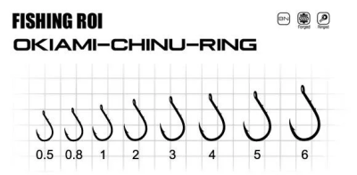 Крючок KOI "OKIAMI CHINU-RING", размер 6 (INT)/3 (AS), цвет BN (10 шт.)