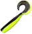 Твистер YAMAN Lazy Tail Shad, р.5 inch цвет #32 - Black Red Flake/Chartreuse (уп. 4 шт.)