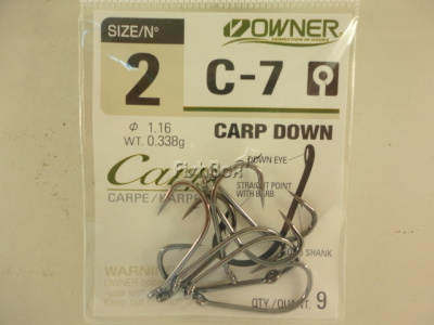 Крючок OWNER 53267 (С-7-2) Carp Down BC №2 (9 шт.)