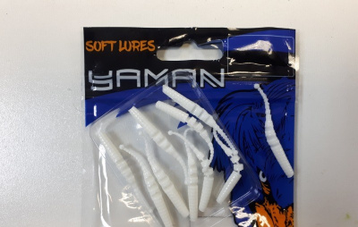 Слаг YAMAN Dasty, р.1,7 inch, цвет #01 - White (уп. 10 шт.)