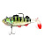 Приманка оснащенная Namazu PVC Perch, L-80 мм, 19 г, цвет 02 (2 шт.)