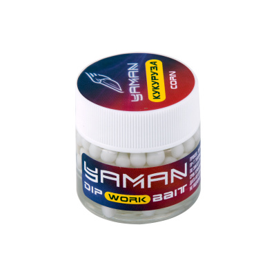 Насадка Yaman Work Bait Кукуруза, шар PVC 3-5 мм, съедобный плавающий, 20гр.