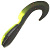 Твистер YAMAN Mermaid Tail, р.3 inch цвет #32 - Black Red Flake/Chartreuse (уп. 10 шт.)