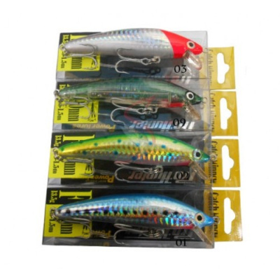 Воблер Asari Catch Minnow 90mm (#01 Silver Blue)															