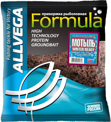 Прикормка зим. "ALLVEGA" Formula Winter Ready мотыль 0.5кг