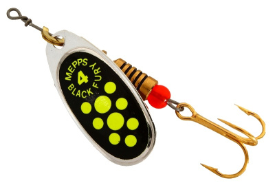 Блесна "MEPPS" Comet Black Fury №4 Chart S 8 гр.