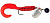 Блесна Mepps A.Spinflex BL S Red 07