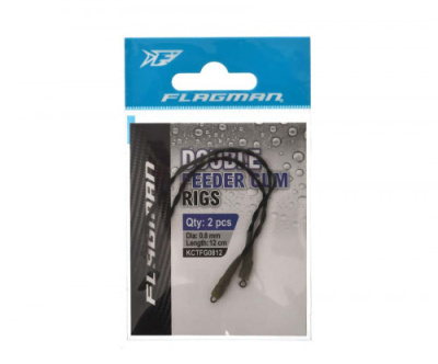 Амортизатор "FLAGMAN" д/фидера Feeder Gum Rig Ready 12м 0.8мм 2шт KCTFG0812