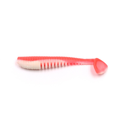 Виброхвост YAMAN Legend Minnow, р.3,5 inch, цвет #27 - Red White (уп. 5 шт.)