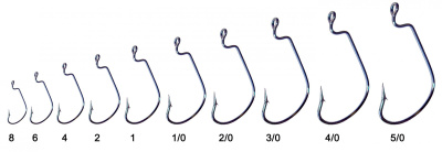 Крючок (офсет) TW18 с БОЛЬШИМ ухом,№3/0