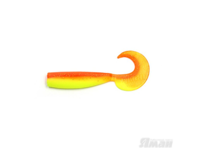 Твистер YAMAN Lazy Tail Shad, р.9 inch цвет #25 - Sunshine (уп. 2 шт.)