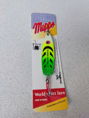 Блесна "MEPPS" Syclops №2 Green/Chartreuse 17.гр. (реплика)