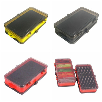 Бокс для приманок двухсторонний 18*10*4,5 см (цвет в ассортименте)