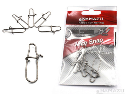 Карабин Namazu NICE SNAP, цв. BN, р. 2, test-23 кг (уп.10 шт)