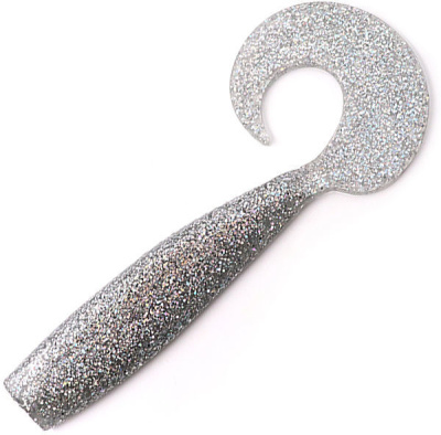Твистер YAMAN Lazy Tail Shad, р.7 inch цвет #13 - Chrome (уп. 3 шт.)