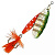 Блесна "ABU GARCIA" Reflex Red 7г G/Green flash 1312597