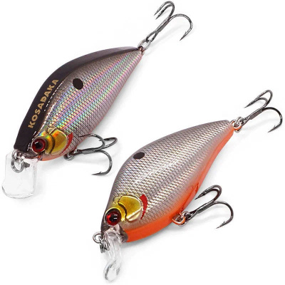 Воблер "KOSADAKA" 3D Flat Crank 55F плав. 7.5г GT