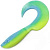 Твистер YAMAN Mermaid Tail, р.3 inch цвет #18 - Ice Chartreuse (уп. 10 шт.)