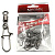 Вертлюг с застежкой Namazu ROLLING SWIVEL WITH NICE SNAP, цв. BN, р. 6, test-27 кг (уп.10 шт)