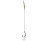 Поводок "CARP PRO" Sinking Braid 30lbx8 с крючком Curved Shank №4 CP308-CS04